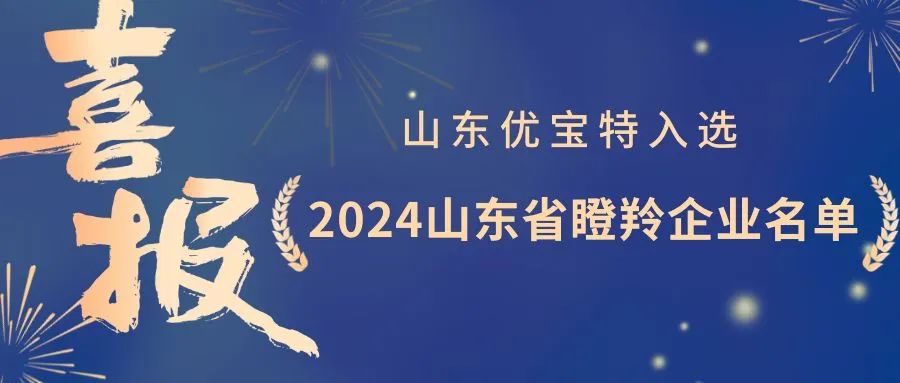 山東優(yōu)寶特被認(rèn)定為2024山東省瞪羚企業(yè)